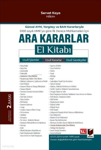 Ara Kararlar El Kitabı