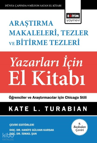 Araştırma Makaleleri  Tezler Ve Bitirme Tezleri Yazarları İçin El Kitabı