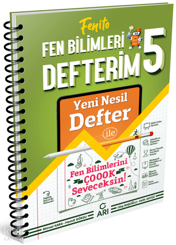 Arı Yayıncılık 5. Sınıf Fenito Fen Bilimleri Defterim