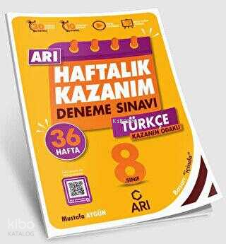 Arı Yayıncılık 8. Sınıf Türkçe Arı Haftalık Kazanım Deneme | Mustafa A