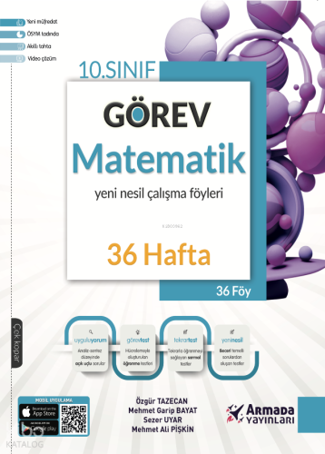 Armada 10. Sınıf Görev Matematik Yeni Nesil Çalışma Föyleri (36 Hafta)