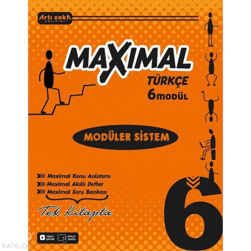 Artı Zeka Yayınları 6 Sınıf Maximal Türkçe Modüler Sistem Seti (6 Modül)
