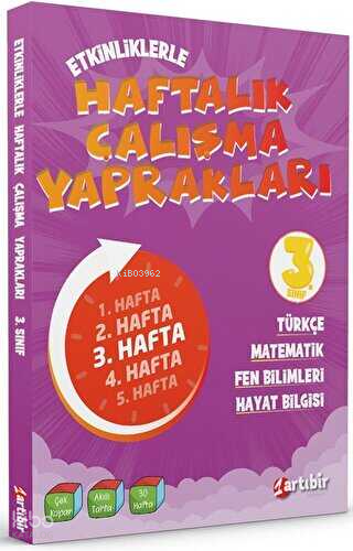 Artıbir Yayınları 3. Sınıf Etkinliklerle Haftalık Çalışma Yaprakları
