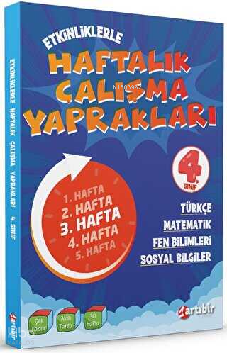 Artıbir Yayınları 4. Sınıf Etkinliklerle Haftalık Çalışma Yaprakları