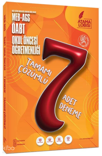 Atama Lobisi ÖABT MEB-AGS Okul Öncesi Öğretmenliği 7 Deneme Çözümlü