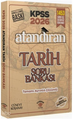 Atandıran 2026 KPSS Tarih Soru Bankası Çözümlü