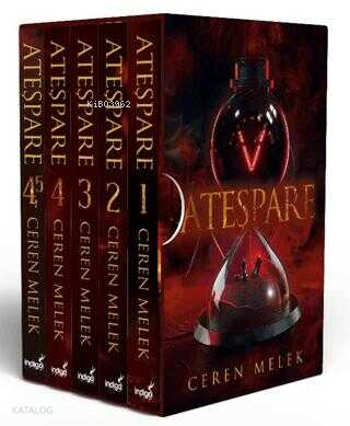 Ateşpare Seti - 5 Kitap Takım - Kutulu | Ceren Melek | İndigo Kitap