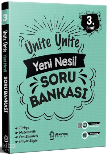 Atlı Karınca Yayınları 3. Sınıf Ünite Ünite Yeni Nesil Soru Bankası | 