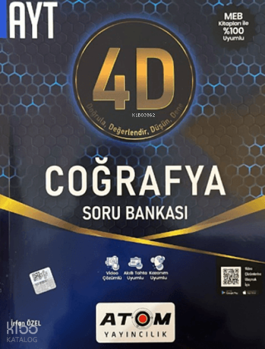 Atom Yayınları AYT Coğrafya Soru Bankası | Kolektif | Atom Yayınları (