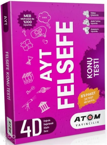 Atom Yayınları Ayt Felsefe 4D Soru Bankası