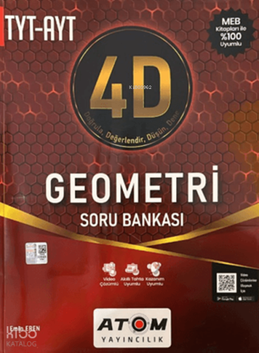Atom Yayınları TYT-AYT Geometri Soru Bankası | Kolektif | Atom Yayınla