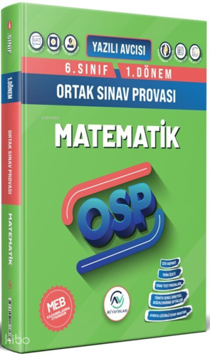 Av Akıllı Versiyon Yayınları 6. Sınıf Matematik 1. Dönem OSP Orta Sına