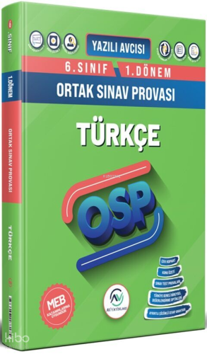 Av Akıllı Versiyon Yayınları 6. Sınıf Türkçe 1. Dönem OSP Orta Sınav P