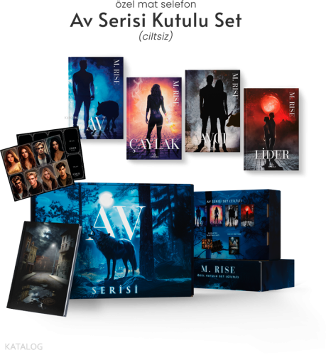 Av Serisi 4 Kitaplık Hediyeli Özel Kutu (Ciltsiz) | M. Rise | Ephesus 