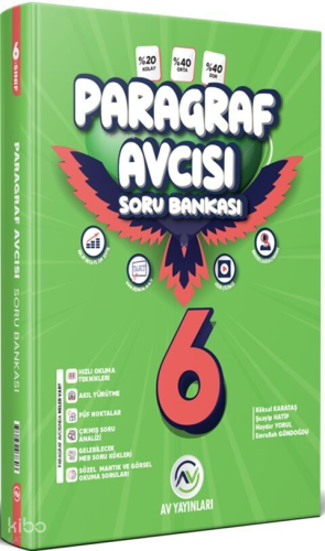 Av Yayınları 6. Sınıf Paragraf Soru Avcısı Soru Bankası