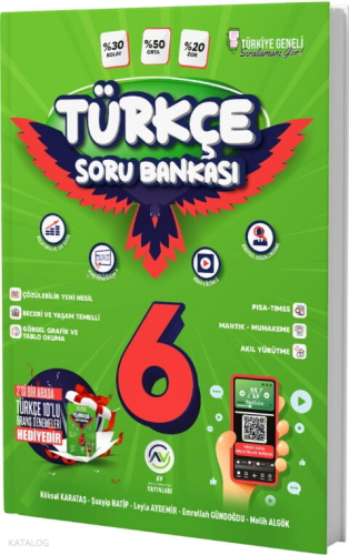 Av Yayınları 6. Sınıf Türkçe Soru Bankası | Kolektif | Av Yayınları (B