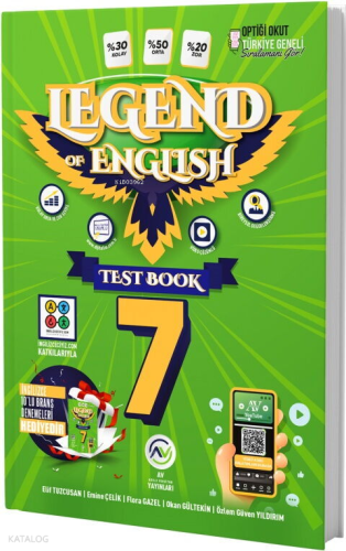 Av Yayınları 7. Sınıf Legend Of English Seri Test Book | Kolektif | Av