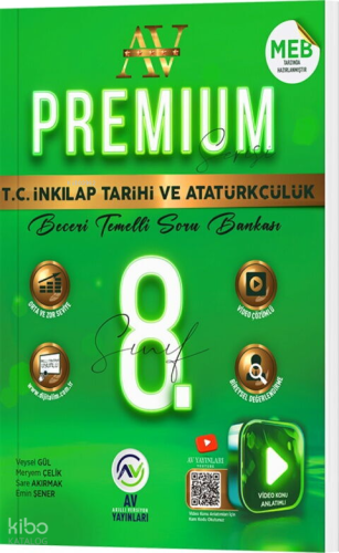Av Yayınları 8. Sınıf İnkılap Tarihi ve Atatürkçülük Premium Beceri Te