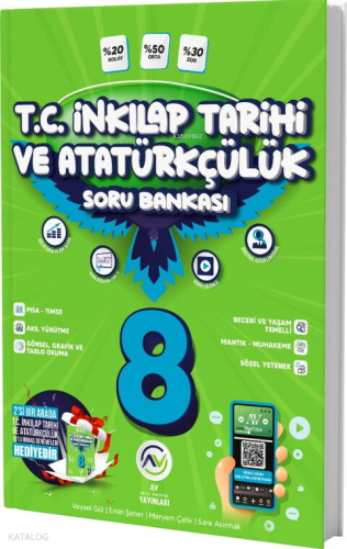 Av Yayınları 8. Sınıf İnkılap Tarihi ve Atatürkçülük Soru Bankası | Ve