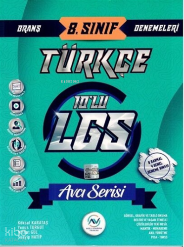Av Yayınları 8.Sınıf Lgs Deneme 10Lu Türkçe Dilbilgisiz | Kolektif | A