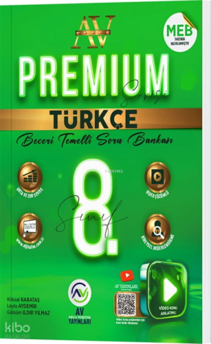 Av Yayınları 8. Sınıf Türkçe Premium Beceri Temelli Soru Bankası | Kol