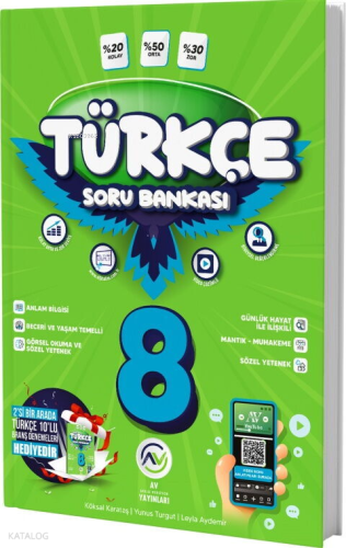 Av Yayınları 8. Sınıf Türkçe Soru Bankası | Köksal Karataş | Av Yayınl