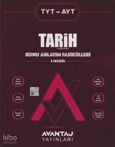 Avantaj Yayınları TYT/AYT Tarih Konu Anlatım Fasikülleri