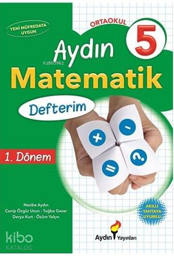 Aydın 5.Sınıf Matematik Defterim | Kolektif | Aydın Yayınları