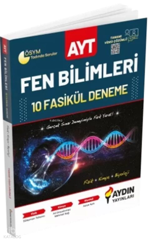 Aydın Yayınları AYT Fen Bilimleri 10 Deneme | Kolektif | Aydın Yayınla
