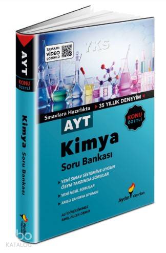Aydın Yayınları AYT Kimya Konu Özetli Soru Bankası Aydın | Kolektif | 