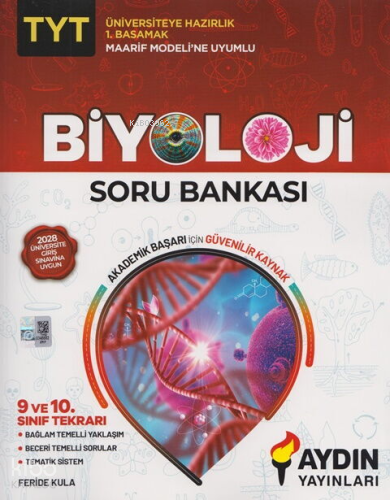 Aydın Yayınları Maarif Model TYT Biyoloji Soru Bankası