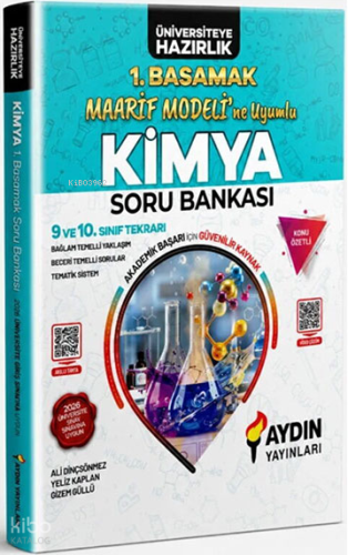 Aydın Yayınları TYT Kimya Maarif Modeline Uyumlu 1. Basamak Soru Banka