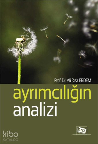 Ayrımcılığın Anali̇zi̇ | Ali Rıza Erdem | Anı Yayıncılık