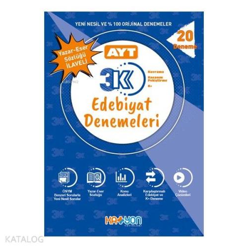 AYT 3K Edebiyat 20 Deneme 2020 | | Katyon Yayınları (Hazırlık)
