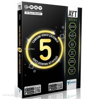 Ayt 5'Li Paket Deneme (Sözel) | Kolektif | Toprak Yayınları (Hazırlık)