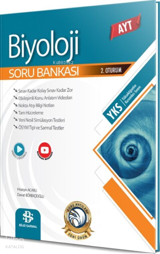AYT Biyoloji Soru Bankası | Davut Börekçioğlu | Bilgi Sarmal (Bayilik)