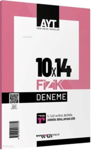 AYT Fizik 10x14 Deneme Tamamı Video Çözümlü Marka Yayınları
