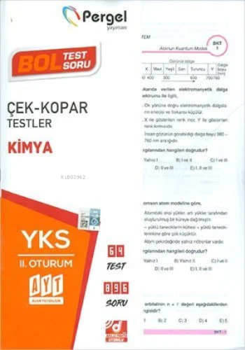 AYT Kimya Çek Kopar Testler Pergel Yayınları