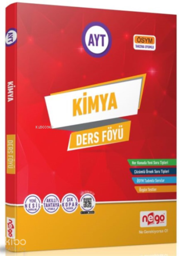 AYT Kimya Ders Föyü | Kolektif | Nego Yayınları