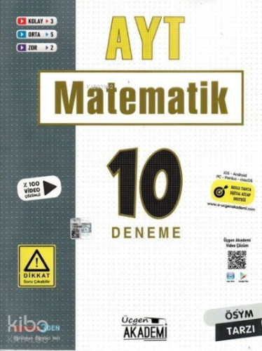 AYT Matematik 10'lu Deneme | Kolektif | Üçgen Akademi (Hazırlık)