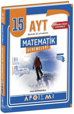 AYT Matematik 15 Çözümlü Deneme | Kolektif | Apotemi Yayınları (Bayili