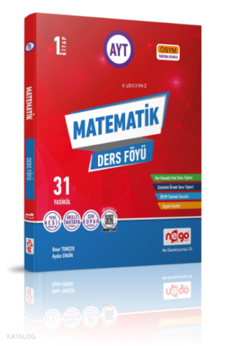 Ayt Matematik Konu Anlatım Föyü 8 Li 52 Föy | Kolektif | Nego Yayınlar