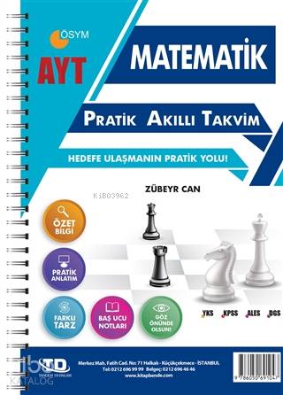 AYT Matematik Pratik Akıllı Takvim | Zübeyr Can | Tandem Yayınları