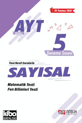 AYT Özel Sayısal 5 Deneme | Kolektif | Nitelik Yayınları