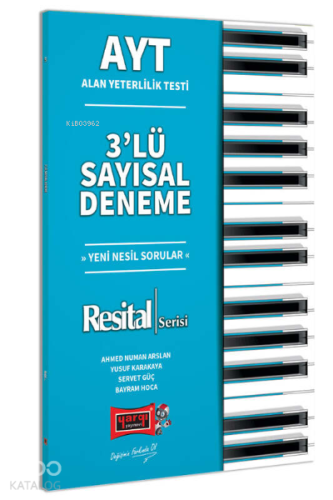 AYT Resital Serisi 3'lü Sayısal Deneme Yargı Yayınları