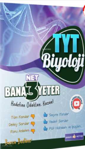 Bana Yeter TYT Biyoloji 3 Net Bana Yeter