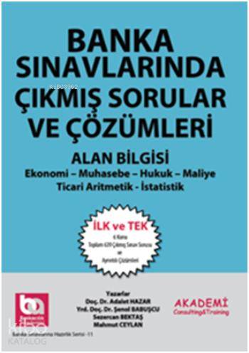 Banka Sınavlarında Çıkmış Sorular ve Çözümleri Alan Bilgisi | Şenol Ba