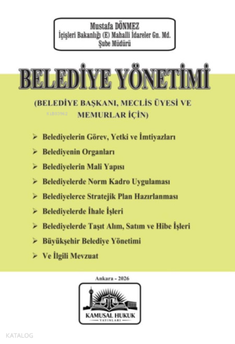 Belediye Yönetimi (Ciltli)
