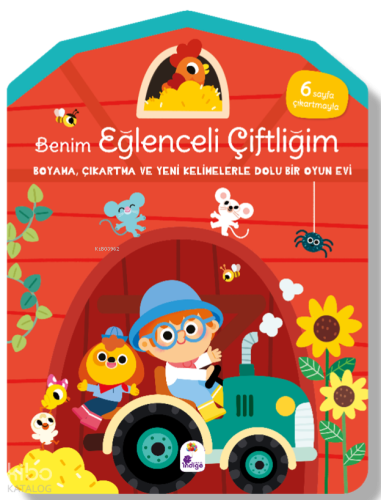 Benim Eğlenceli Çiftliğim;Boyama, Çıkartma ve Yeni Kelimelerle Dolu Bi