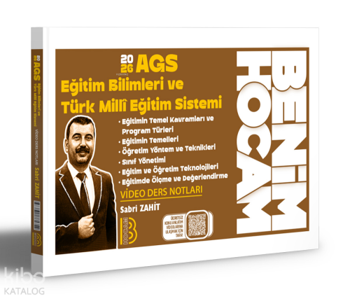 Benim Hocam 2026 AGS Eğitim Bilimleri ve Türk Milli Eğitim Sistemi Vid